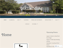 Tablet Screenshot of oakslanding.org